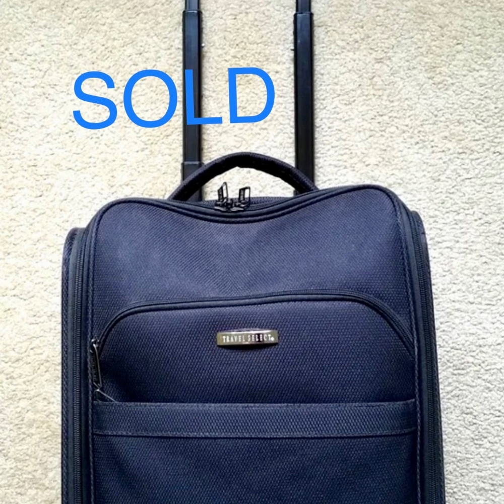 Black Travel Select 16" UnderSeat Soft Side Rolling Carry On